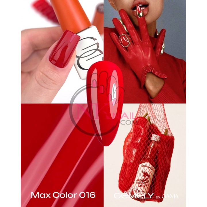 Гель-лак Gemely Max color №16, 10 мл TPO free